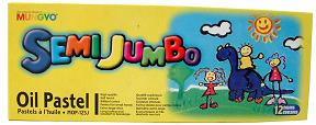 Mungyo Semi Jumbo Oil Pastel Pack of 12